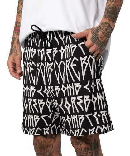 Bermuda MCD Travis Bomb Core Bomb Preto - Bermuda MCD Travis Bomb