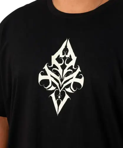 Camiseta MCD Oversized Espada Caligrafitti Preto