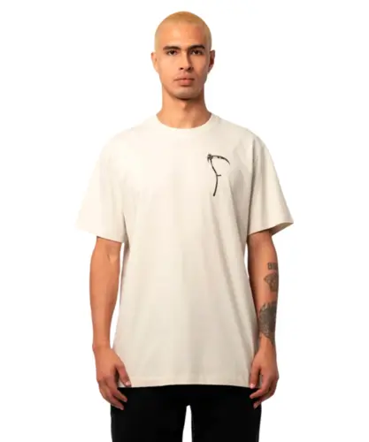 Camiseta MCD Regular Cavaleiro Morte Foice Creme Arcanjo