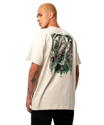 Camiseta MCD Regular Cavaleiro Morte Foice Creme Arcanjo