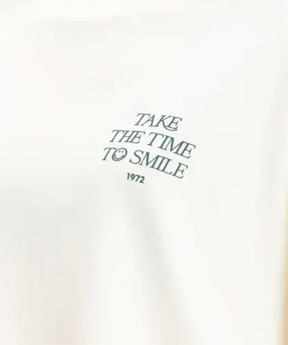 Camiseta Oversized Break Baw x Smiley Off White