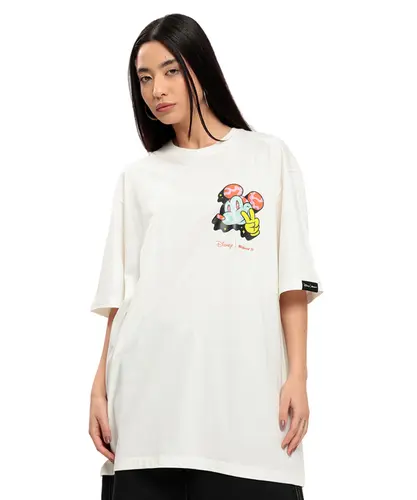 Camiseta Baw Oversized Baw x Disney Off White