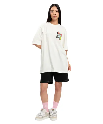 Camiseta Baw Oversized Baw x Disney Off White