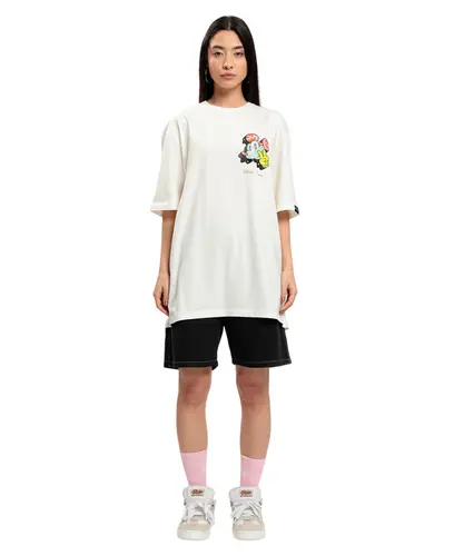 Camiseta Baw Oversized Baw x Disney Off White