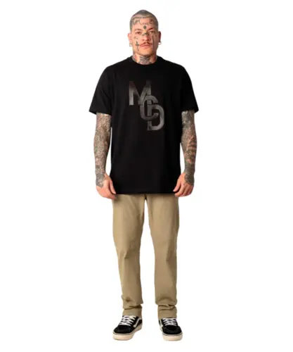 Camiseta MCD Regular Entrelaçado Preto