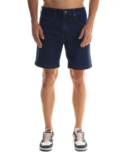 Bermuda Kayland Walk Denim Washed Blue Indigo