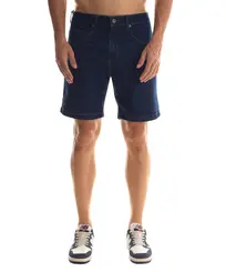 Bermuda Kayland Walk Denim Washed Blue Indigo