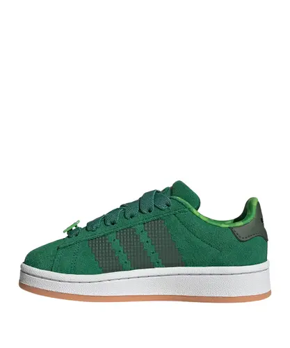 Tênis Adidas Campus 00s Infantil Comfort Closure Elastic Lace x Minecraft Green