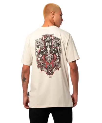 Camiseta MCD Regular Cavaleiro Guerra Espada Creme Arcanjo