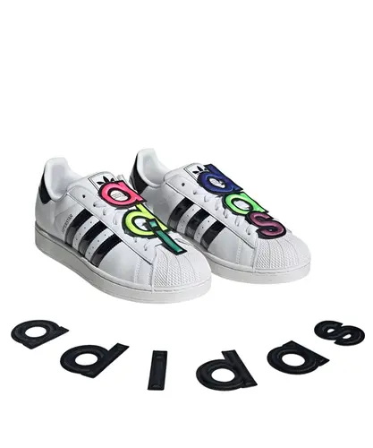 Tênis Adidas Superstars II Pride Cloud White Core Black
