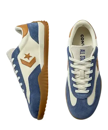 Tênis Converse Run Star Trainer Azul Grafite e Caramelo