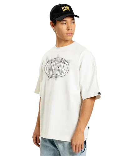 Camiseta New Over Baw Luminous Off White