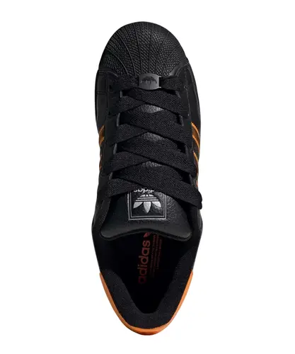 Tênis Adidas Superstar II Core Black Crew Orange