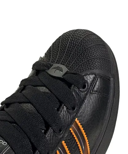 Tênis Adidas Superstar II Core Black Crew Orange