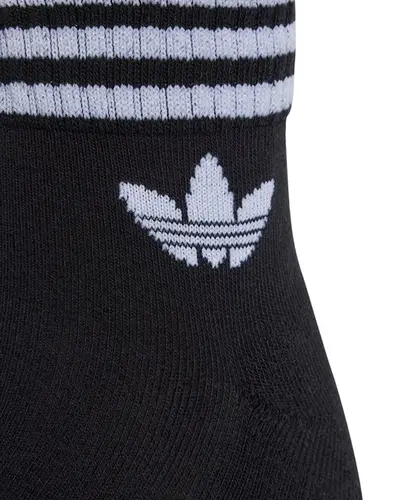 Meia Adidas Trefoil Ankle 3 Pares Black