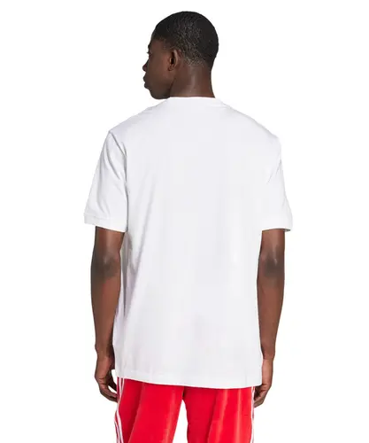 Camiseta Oversized Adidas Trefoil Branco e Preto - Camiseta