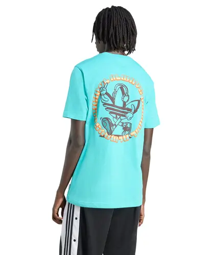 Camiseta Adidas Trefoil Graf Semi Mint Rush - Camiseta Adidas