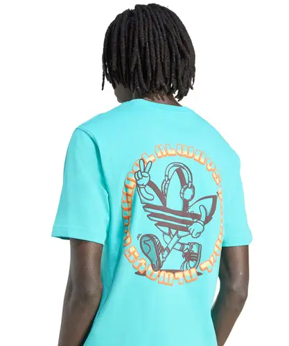Camiseta Adidas Trefoil Graf Semi Mint Rush - Camiseta Adidas