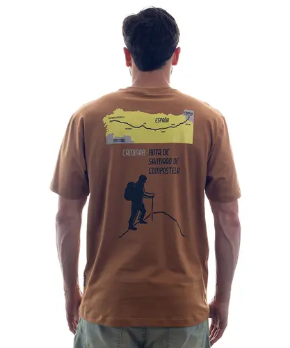 Camiseta Kayland Comfort Compostela Bege Camelo