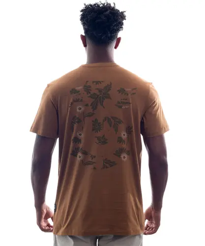 Camiseta Kayland Essential Dragão Folhagem Bege Camelo
