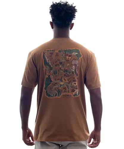 Camiseta Kayland Comfort Yosemite Bege Camelo