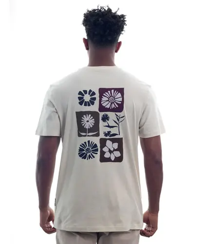 Camiseta Kayland Essential Flores Bege Natural