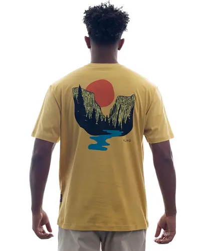 Camiseta Kayland Comfort Montanha Amarelo