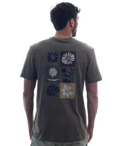 Camiseta Kayland Essential Flores Verde Militar