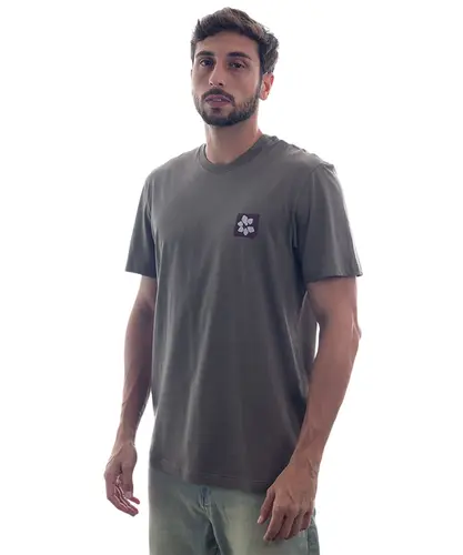 Camiseta Kayland Essential Flores Verde Militar