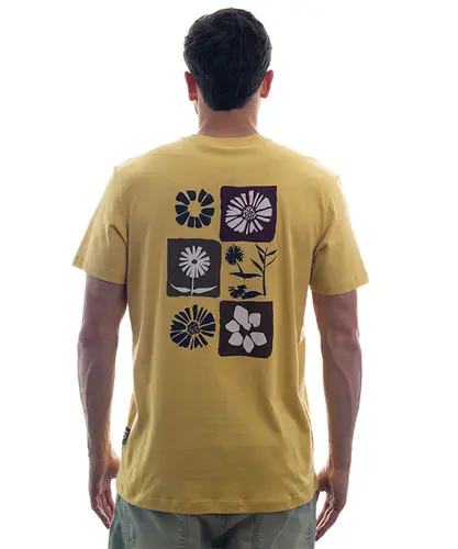 Camiseta Kayland Essential Flores Amarelo
