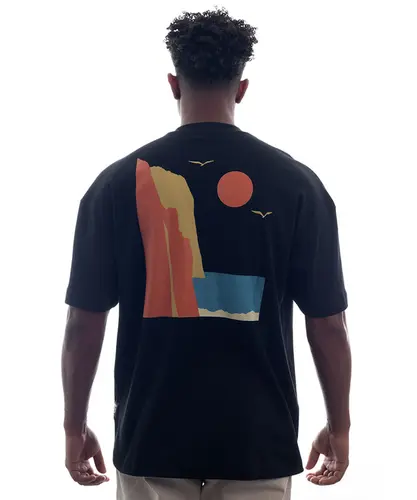 Camiseta Kayland Wide Costa Marinha Preto
