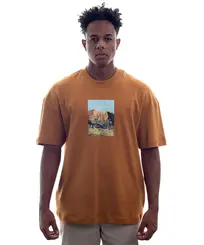 Camiseta Kayland Wide Out Of Office Marrom Mascavo