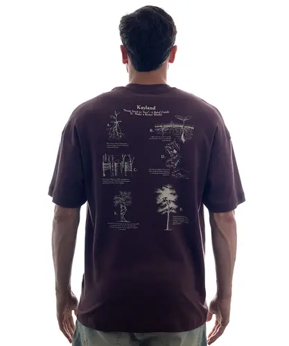 Camiseta Kayland Wide Tree Marrom Mogno
