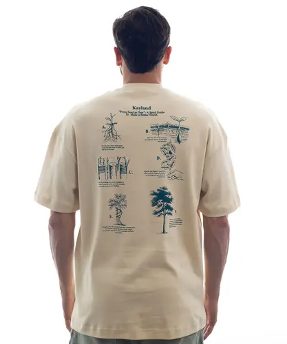 Camiseta Kayland Wide Tree Bege Biscoito