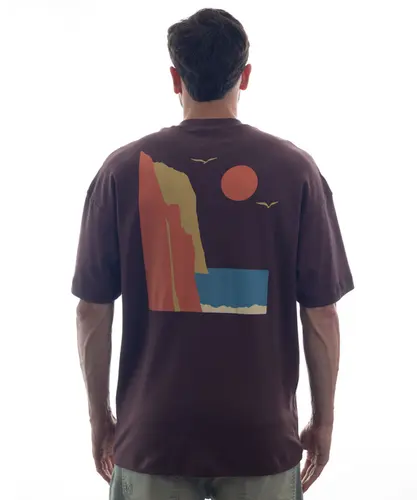 Camiseta Kayland Wide Costa Marinha Marrom Mogno