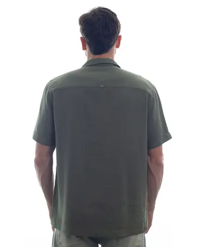 Camisa Kayland Manga Curta Sensoriale Verde Militar