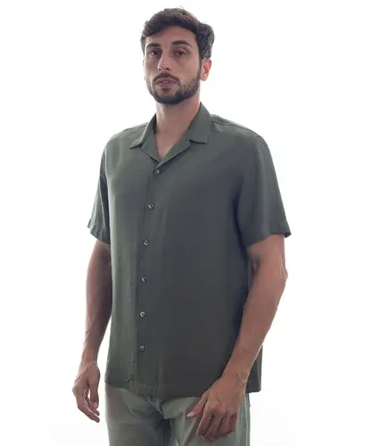 Camisa Kayland Manga Curta Sensoriale Verde Militar