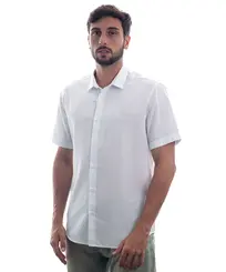 Camisa Kayland Key Manga Curta Off White
