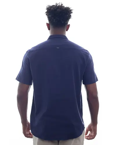 Camisa Kayland Manga Curta Klind Azul Jenipapo