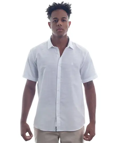 Camisa Kayland Manga Curta Virada Branco
