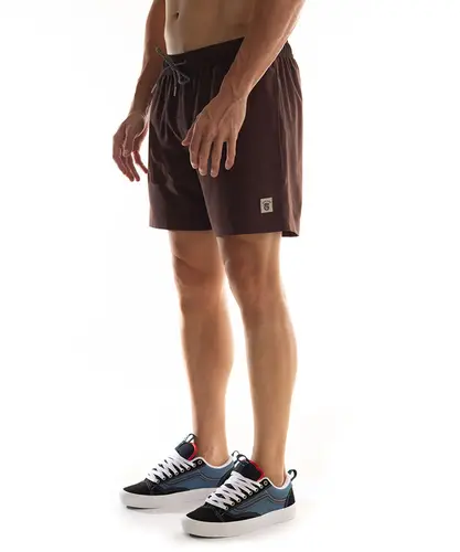 Shorts Kayland Volley Basic Marrom Café