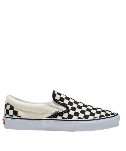 Tênis Vans Classic Slip On Black White Checkerboard