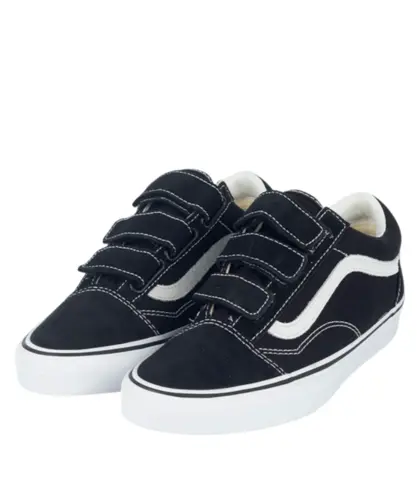 Tênis Vans Old Skool V Suede Canvas Black True White