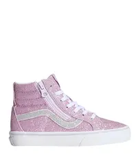 Tênis Vans Sk8-Hi Reissue Side Zip Glitter Rosa