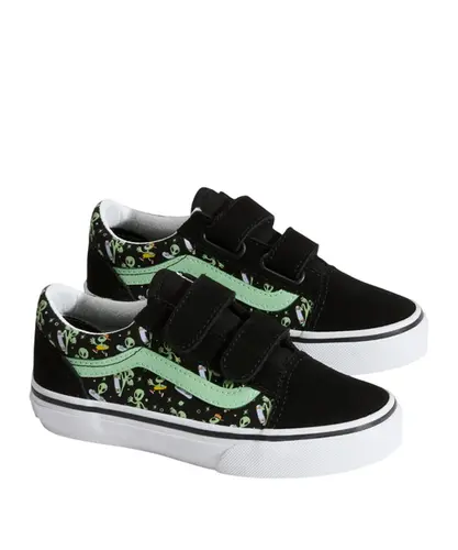 Tênis Old Skool V Glow Cosmic Cruisers Black Green
