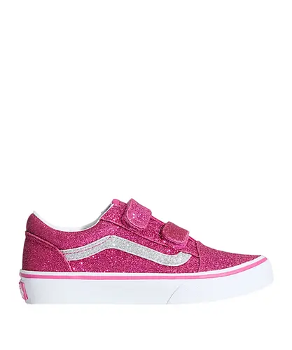 Tênis Vans Infantil Old Skool V Glitter Raspberry Rose