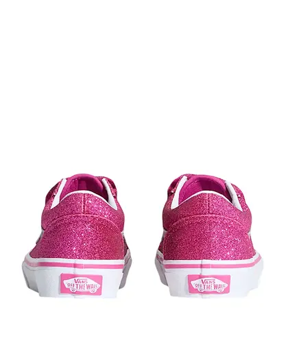 Tênis Vans Infantil Old Skool V Glitter Raspberry Rose