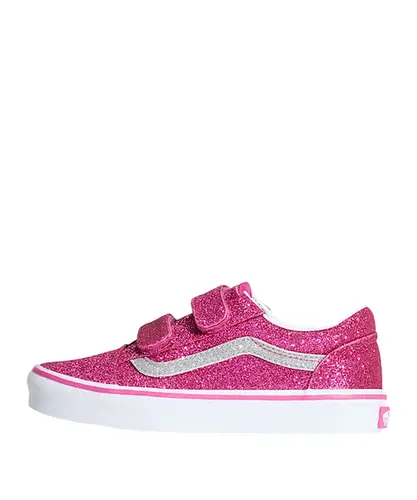 Tênis Vans Infantil Old Skool V Glitter Raspberry Rose