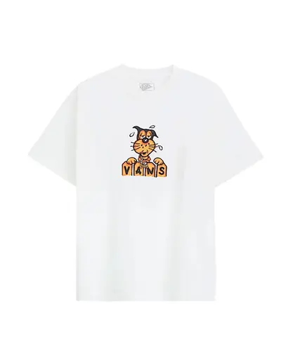 Camiseta Vans Waffles The Dog SS White