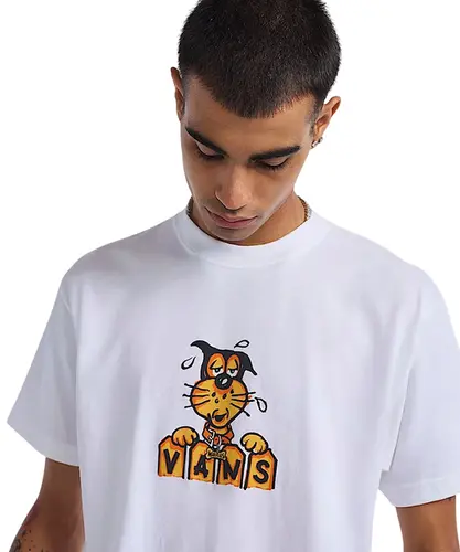Camiseta Vans Waffles The Dog SS White